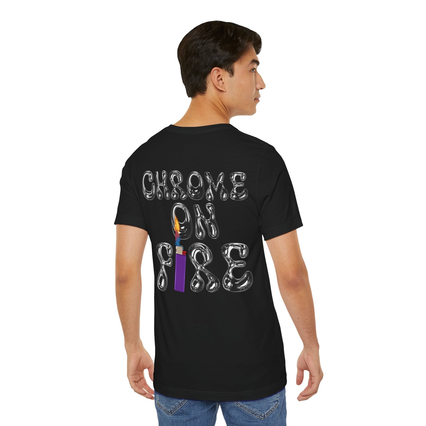 "CHROME ON FIRE" Graphic T-Shirt